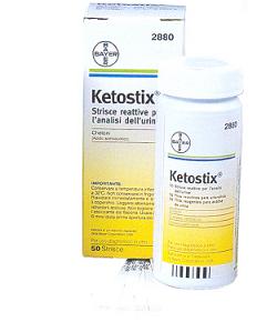 Strisce Misurazione Chetonuria Ketostix 50 Pezzi