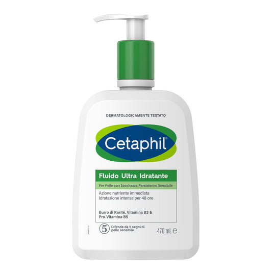 Cetaphil Fluido Ultra Idratante Pelle Secca Viso E Corpo 470ml