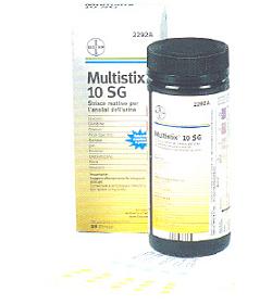 Striscia Reattiva Multitest Multistix 10Sg 25 Pezzi Articolo 2292C