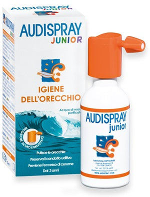 Audispray Junior Soluzione Di Acqua Di Mare Ipertonica Spray Senza Gas Igiene Orecchio 25Ml