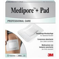 Medipore+Pad Medicazione 5x7,2 cm 5 Pezzi