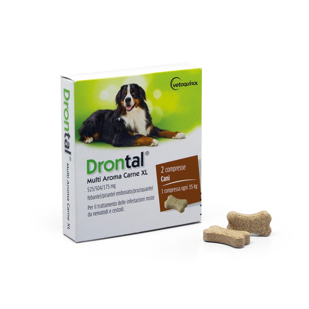 Drontal Multi Aroma Carne Cani Taglia XL 2 Compresse