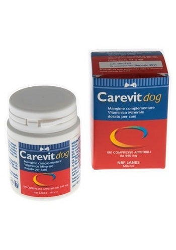 Carevit Dog Cani Flacone 100 Compresse Appetibili