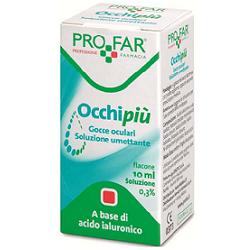 Occhi Piu'soluzione Umettante 10 Ml 0,3% Acido Ialuronico