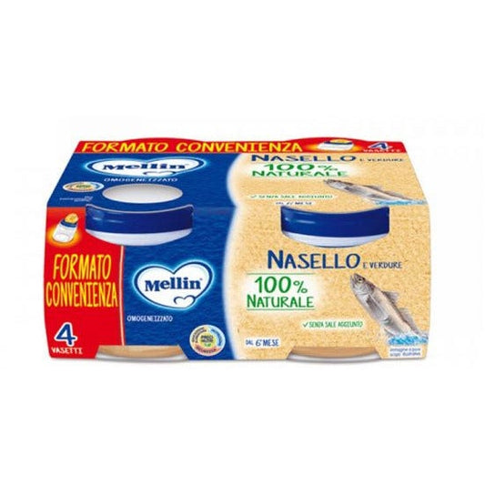 Mellin Omogeneizzato Nasello 4x80g 6Mesi+