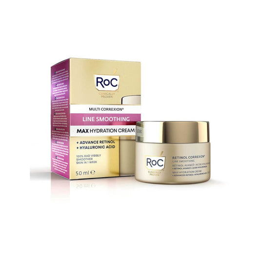 Roc Retinol Correxion Line Smoothing Max Hydration Crema Viso 50ml