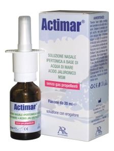 Actimar Soluzione Nasale Spray Salina 3% Con Acido Ialuronico + Msm 20 Ml Con Erogatore