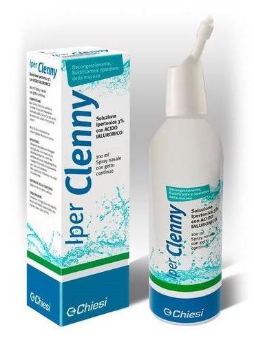 Iper Clenny Spray Nasale Erogazione Continua Soluzione Ipertonica Con Acido Ialuronico 100ml