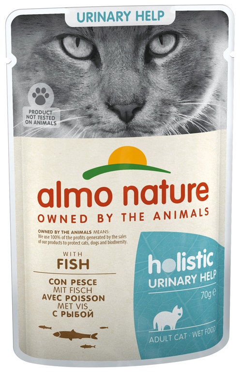 Almo Nature Holistic Urinary Support Cibo Umido Con Pesce Per Gatti Adulti Bustina 70g