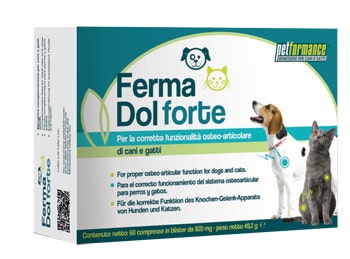 Petformance Ferma Dol Forte Mangime Complementare Per Articolazioni Cani/Gatti 60 Compresse