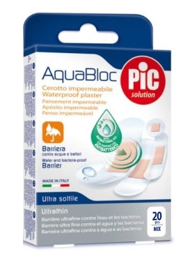 Cerotto Pic Aquabloc Mix Antibatterico 20 Pezzi