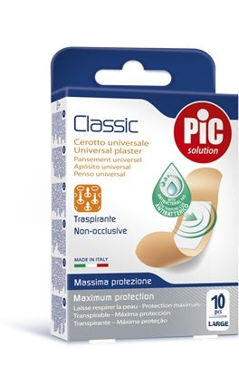 Cerotto Pic Classic 25X72 Mm 10 Antibatterico 10 Pezzi