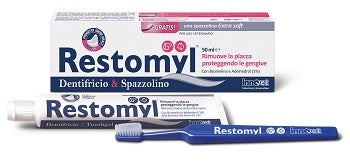 Restomyl Dentifricio E Spazzolino Extrasoft Per Cani E Gatti 1 Confezione