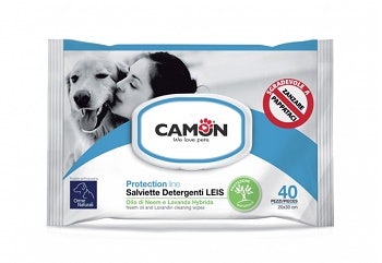 Camon Salviette Detergenti Per Cani E Gatti Leis 40 Pezzi