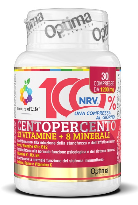 Colours Of Life Centopercento 13 Vitamine 8 Minerali 30 Compresse