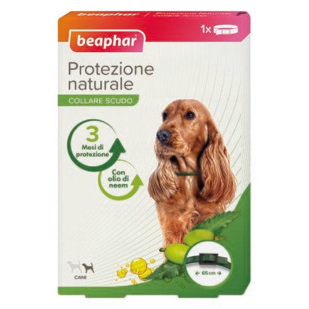 Beaphar Protezione Naturale Collare Antiparassitario Cane Piccolo/Medio 65cm Di Lunghezza