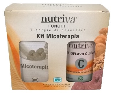 Nutriva Kit Micoterapia Reishi 60 Capsule +Bioflavo C Plus 60 Compresse