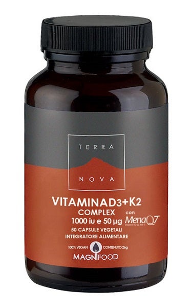 Terranova Vitamina D3 + K2  Complex 50 Capsule