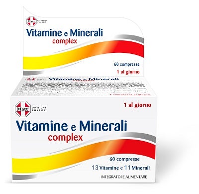 Matt Pharma Vitamine E Minerali Complex 60 Compresse