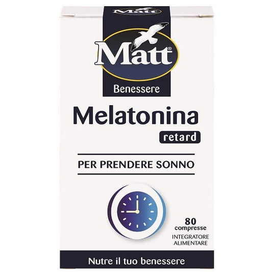 Matt Benessere Melatonina Retard 80 Compresse