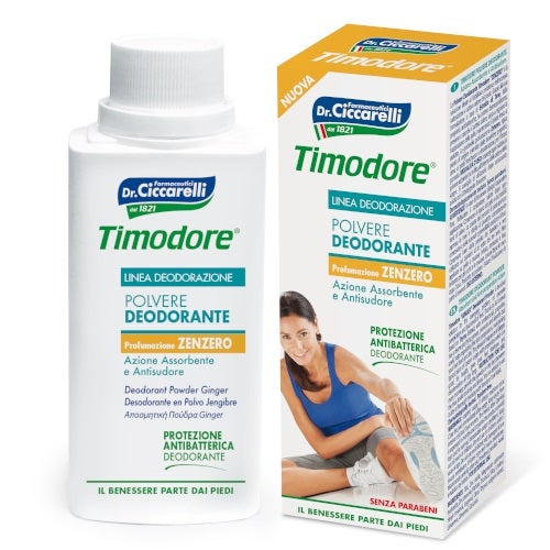 Timodore Polvere Deodorante Zenzero 45 Ore 75g