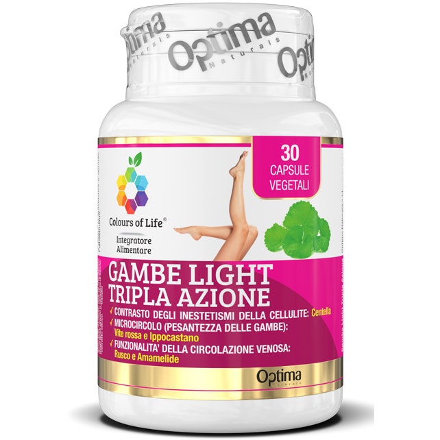 Colours Of Life Gambe Light Tripla Azione 30 Capsule Vegetali 850mg