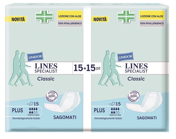 Lines Specialist Classic Plus Pannolone Sagomato 30 Pezzi