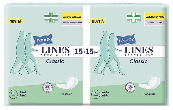 Pannolone Lines Specialist Classic Sagomato Super 30 Pezzi