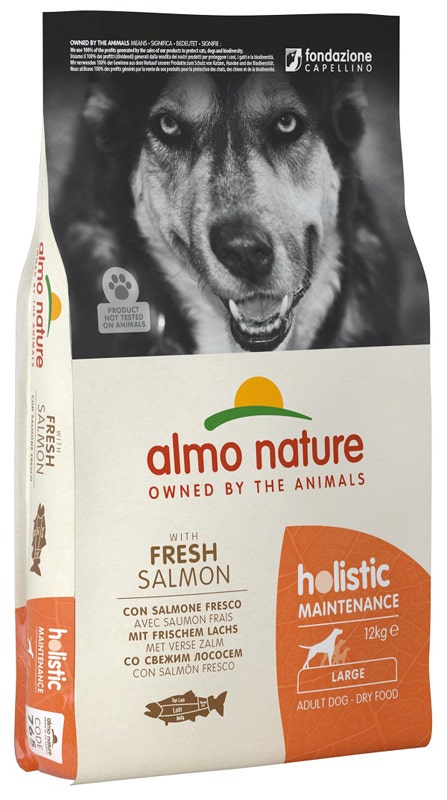 Almo Nature Holistic Maintenance Crocchette Salmone Cani Adulti Taglia Grande Sacco 12kg