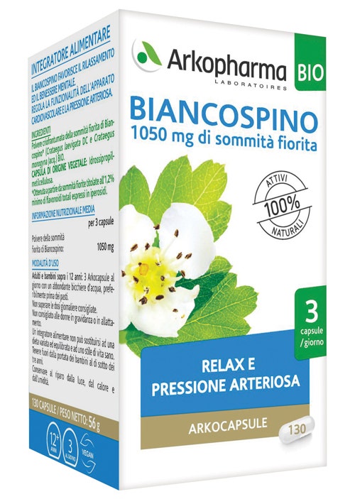 Arkopharma Biancospino Bio 130 Capsule