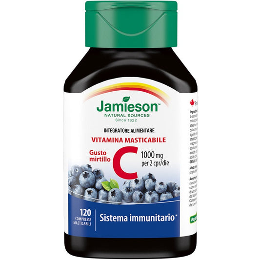 Jamieson Vitamina C 1000 Mirtillo 120 Compresse Masticabili