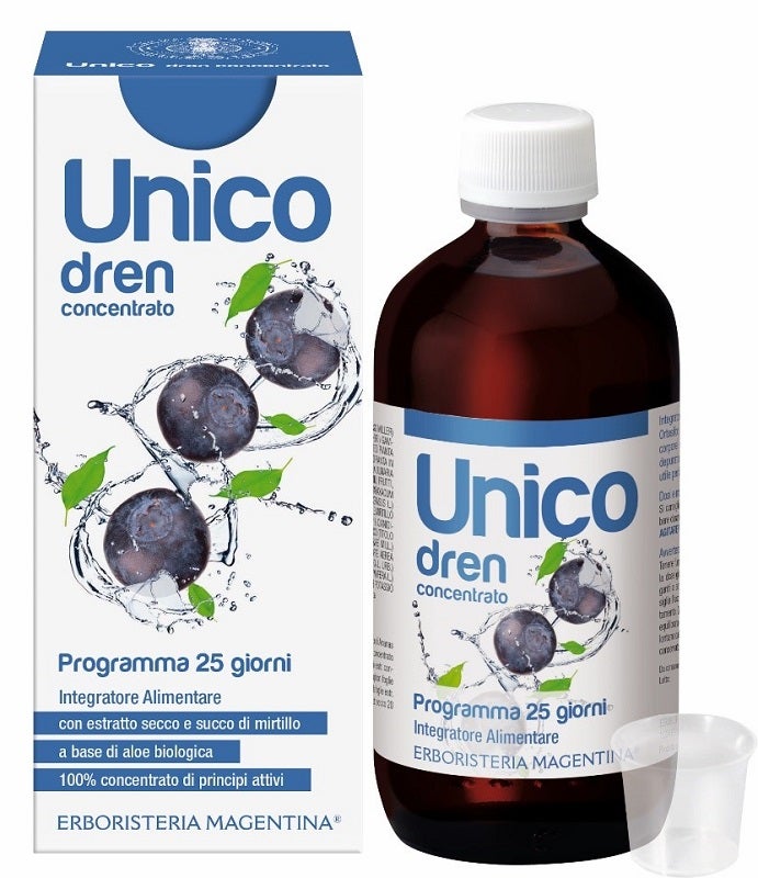 Unico Dren Estratto Secco E Succo Di Mirtillo 250ml