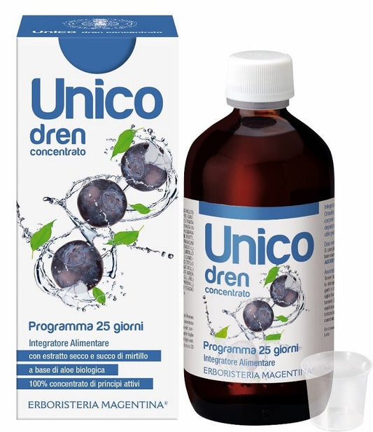 Unico Dren Estratto Secco E Succo Di Mirtillo 250ml