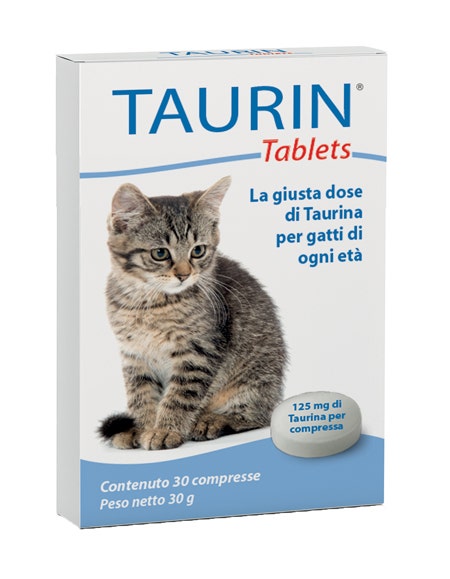 Taurin Mangime Complementare Per Gatti 30 Compresse