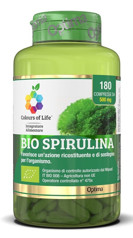 Optima Bio Spirulina Colours Of Life 180 Compresse