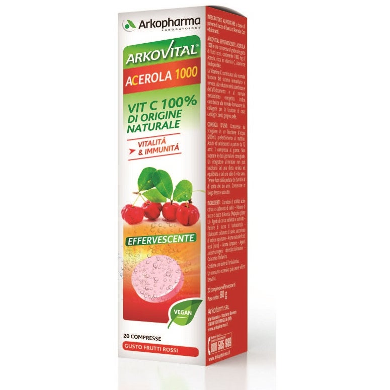 Arkopharma Arkovital Acerola 1000 Effervescente 20 Compresse