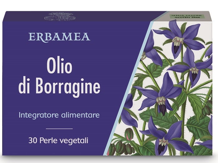 Erbamea Olio di Borragine 30 Perle Vegetali