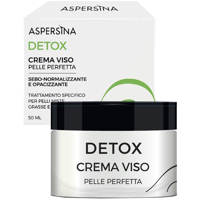 Aspersina Detox Crema Viso Pelli Miste/Grasse/Impure 50ml