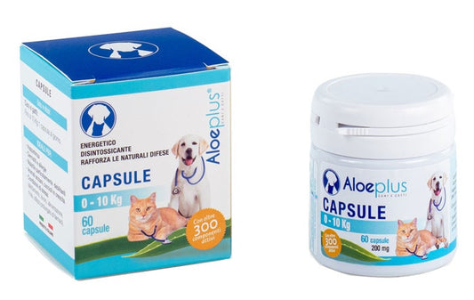 Hdr Aloeplus Capsule Cane Gatto 0-10Kg 60 Capsule