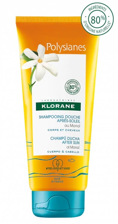 Klorane Shampoo Doccia Doposole Corpo Capelli 200ml