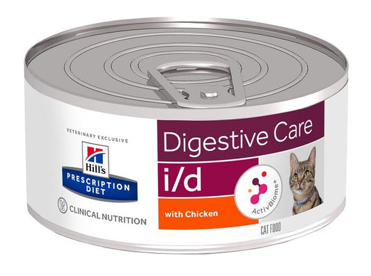 Hill's Prescription Diet I/D Digestive Care Bocconcini Di Pollo Per Gatti Lattina 156g