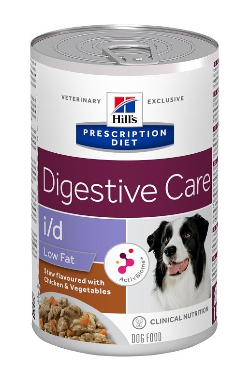 Hill's Prescription Diet I/D Low Fat Spezzatino Pollo E Verdure Per Cani Lattina 354g