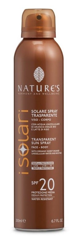 Nature's Solare Spray Trasparente SPF20 200ml