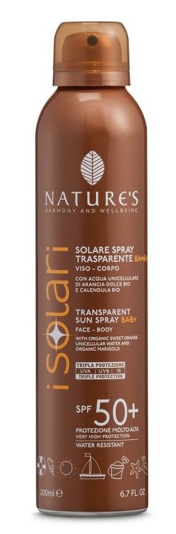 Nature's Solare Spray Trasparente Bambini SPF 50+ 200ml