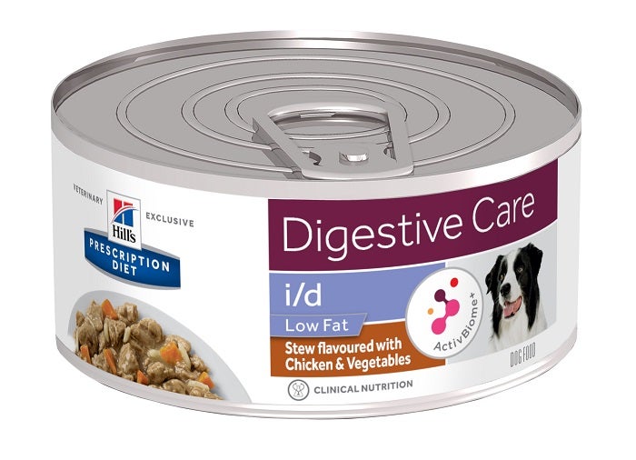 Hill's Prescription Diet I/D Low Fat Spezzatino Pollo E Verdure Per Cani Lattina 156g