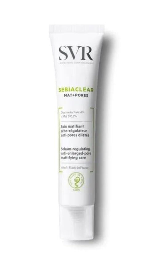 SVR Sebiaclear Mat+Pores Crema Seboregolatrice e Anti-pori Opacizzante 40ml