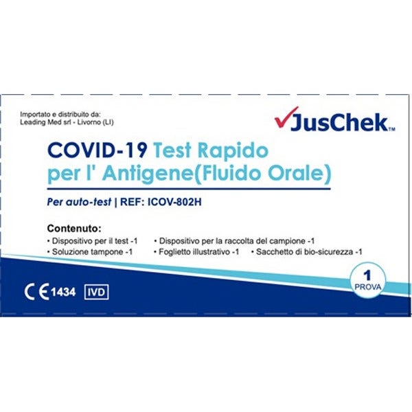 Juschek Covid 19 Auto-Test Rapido Antigenico In Campioni Salivari