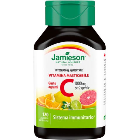 Jamieson Vitamina C 1000 Gusto Agrumi 120 Compresse Masticabili