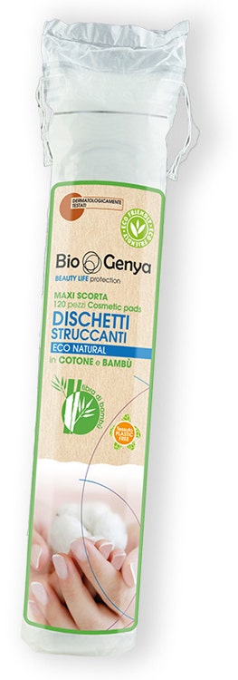 Biogenya Dischetti Struccanti Occhi Eco Natural Cotone E Bambù 120 Pezzi