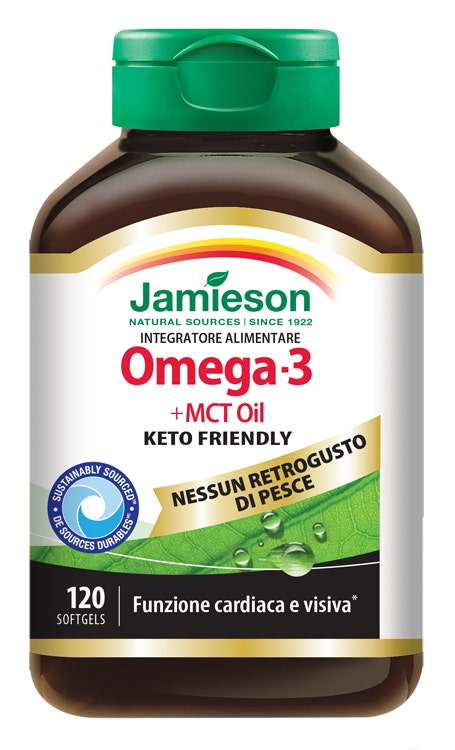 Jamieson Omega-3 + MCT Oil 120 Softgels